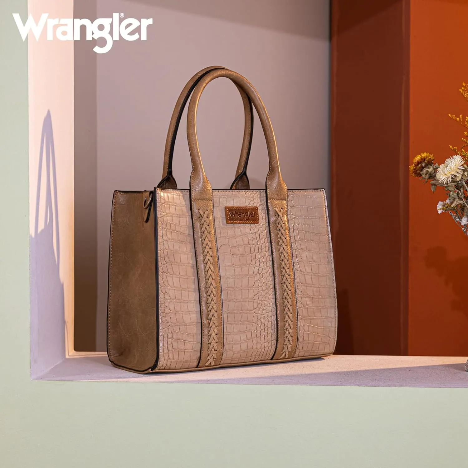 Wrangler 3Pcs Purses for Women Tote Bag Crossbody Handbag Sets with Strap