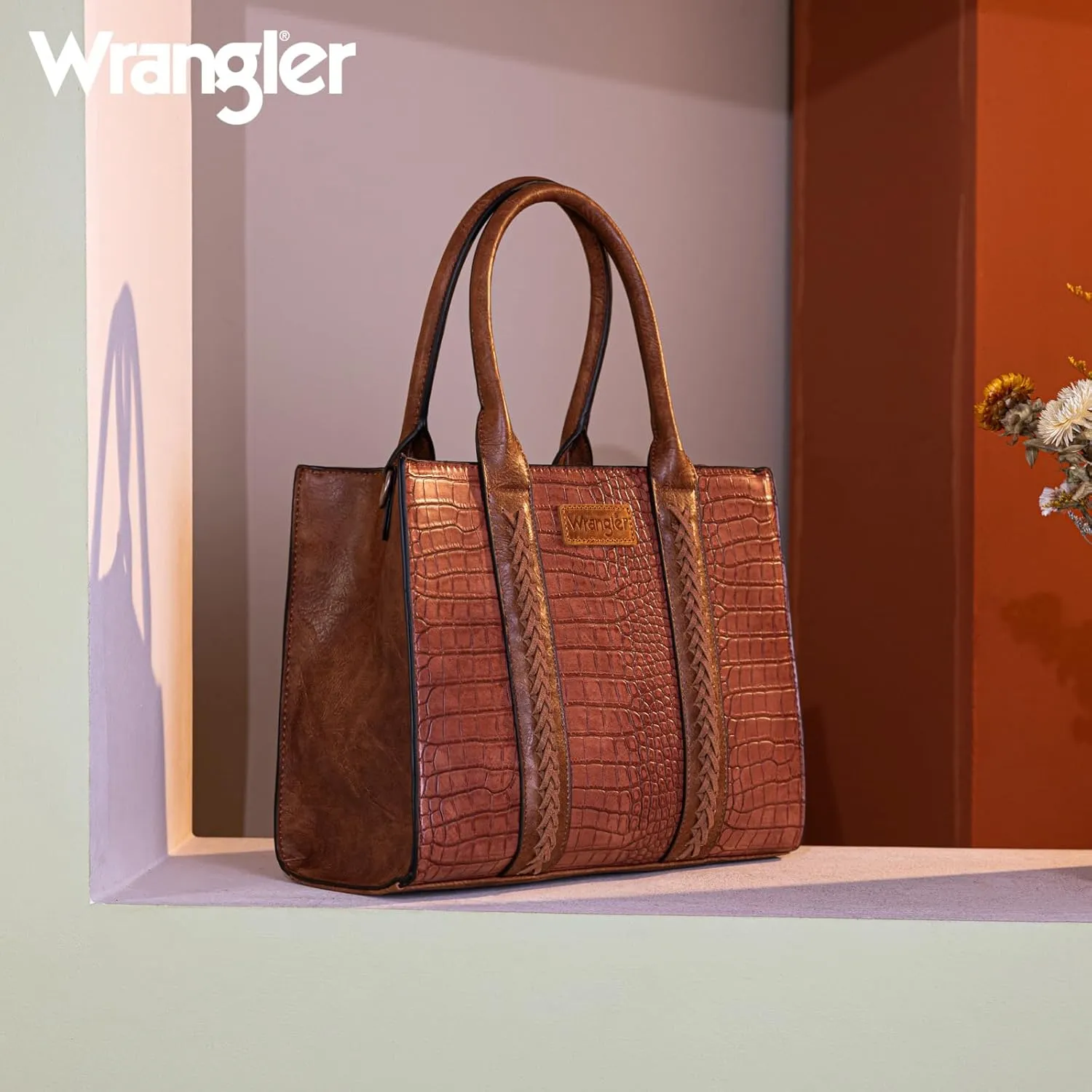 Wrangler 3Pcs Purses for Women Tote Bag Crossbody Handbag Sets with Strap