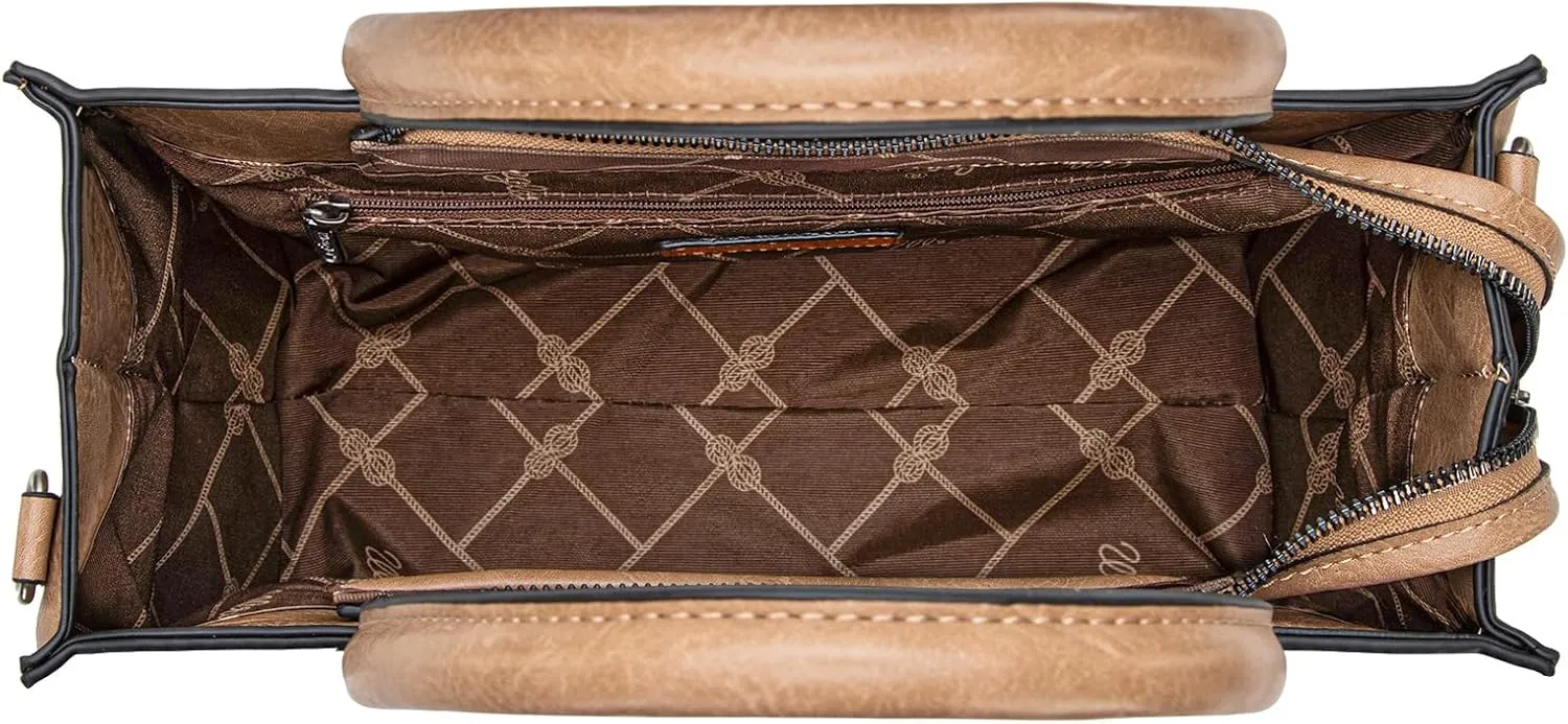 Wrangler 3Pcs Purses for Women Tote Bag Crossbody Handbag Sets with Strap