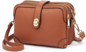 Xiaoyu Small Crossbody Bags for Women Fashion Cell Phone Purse Ladies Multiple Pockets Shoulder Handbags Lightweight Wallet