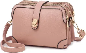 Xiaoyu Small Crossbody Bags for Women Fashion Cell Phone Purse Ladies Multiple Pockets Shoulder Handbags Lightweight Wallet