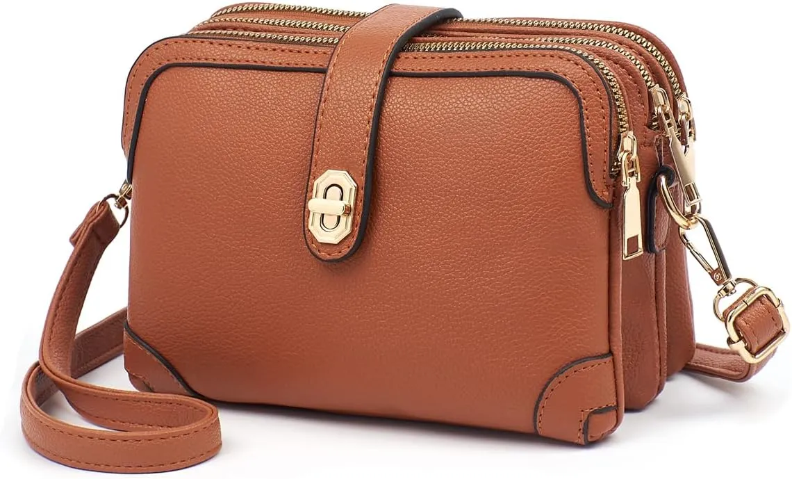 Xiaoyu Small Crossbody Bags for Women Fashion Cell Phone Purse Ladies Multiple Pockets Shoulder Handbags Lightweight Wallet