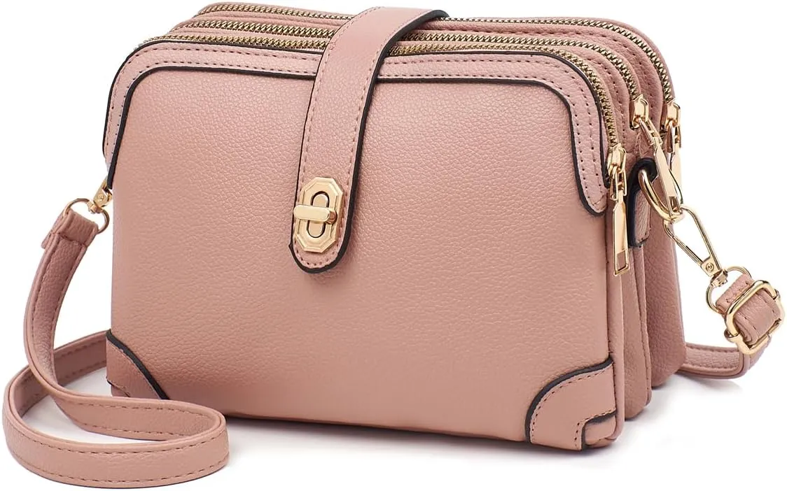 Xiaoyu Small Crossbody Bags for Women Fashion Cell Phone Purse Ladies Multiple Pockets Shoulder Handbags Lightweight Wallet