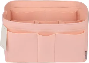ZTUJO Purse Organizer Insert, Felt Bag Organizer For Handbag Purse Organizer,13 Colors, 6 Size (X-Large, Brush Pink)